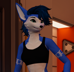 Maned Wolf Lady Furry Krystal Texture