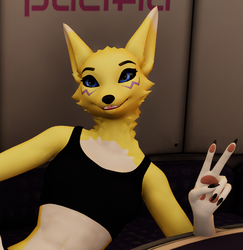 Maned Wolf Lady Furry Renamon Texture