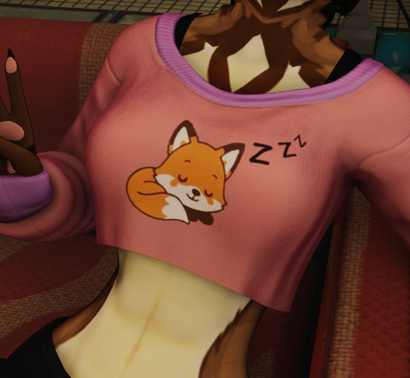 Maned Wolf Lady Furry Clothing Texture