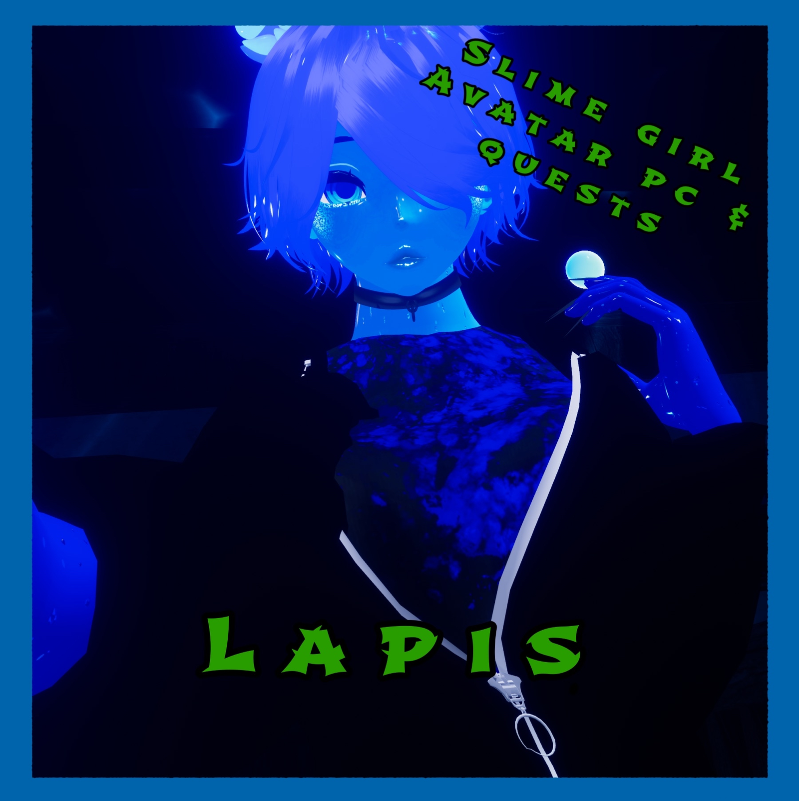 Lapis slime girl avatar (pc and quest)