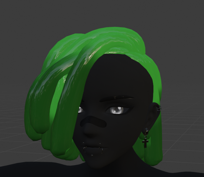 slime hair eye-covering (commercial license)