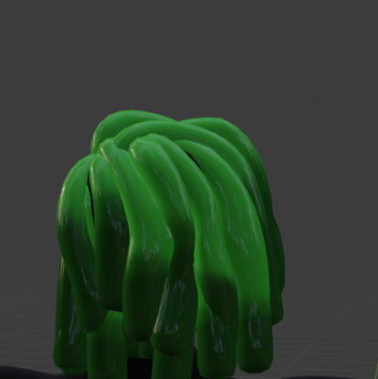 slime hair eye-covering (commercial license)