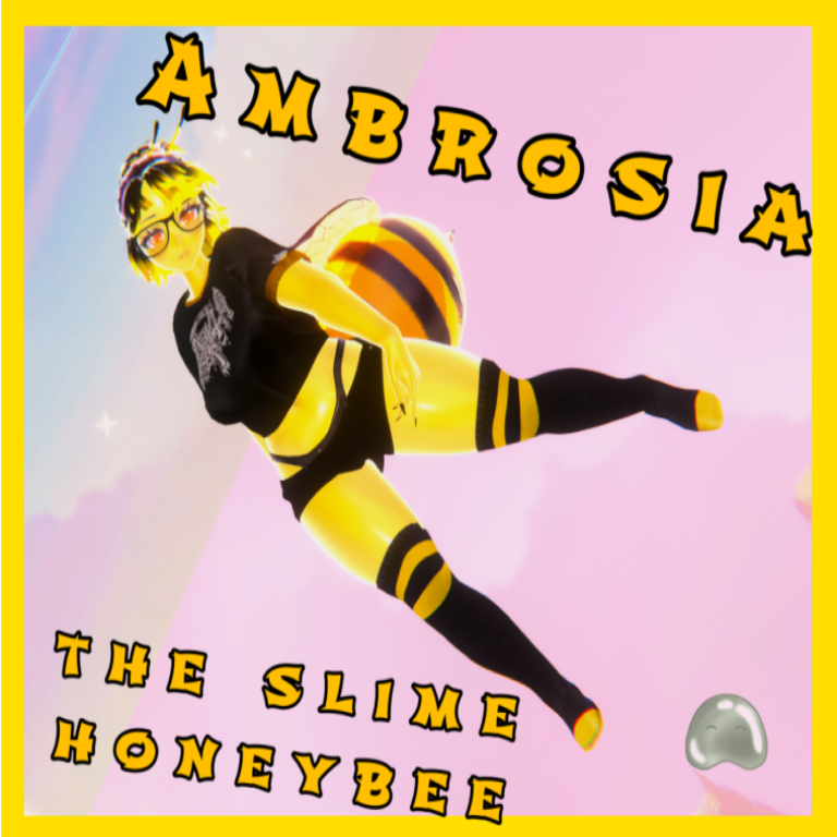 Ambrosia the slime honeybee (Pc and Quest Vrchat avatar)