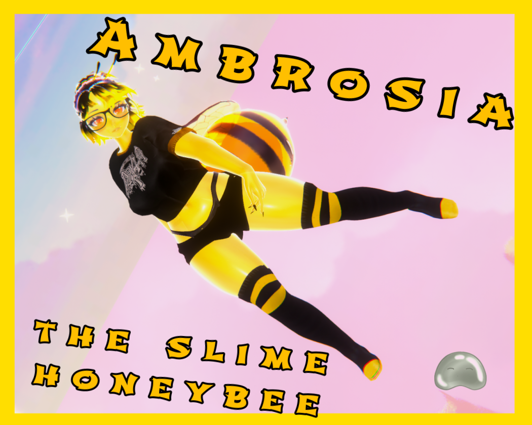 Ambrosia the slime honeybee (Pc and Quest Vrchat avatar)