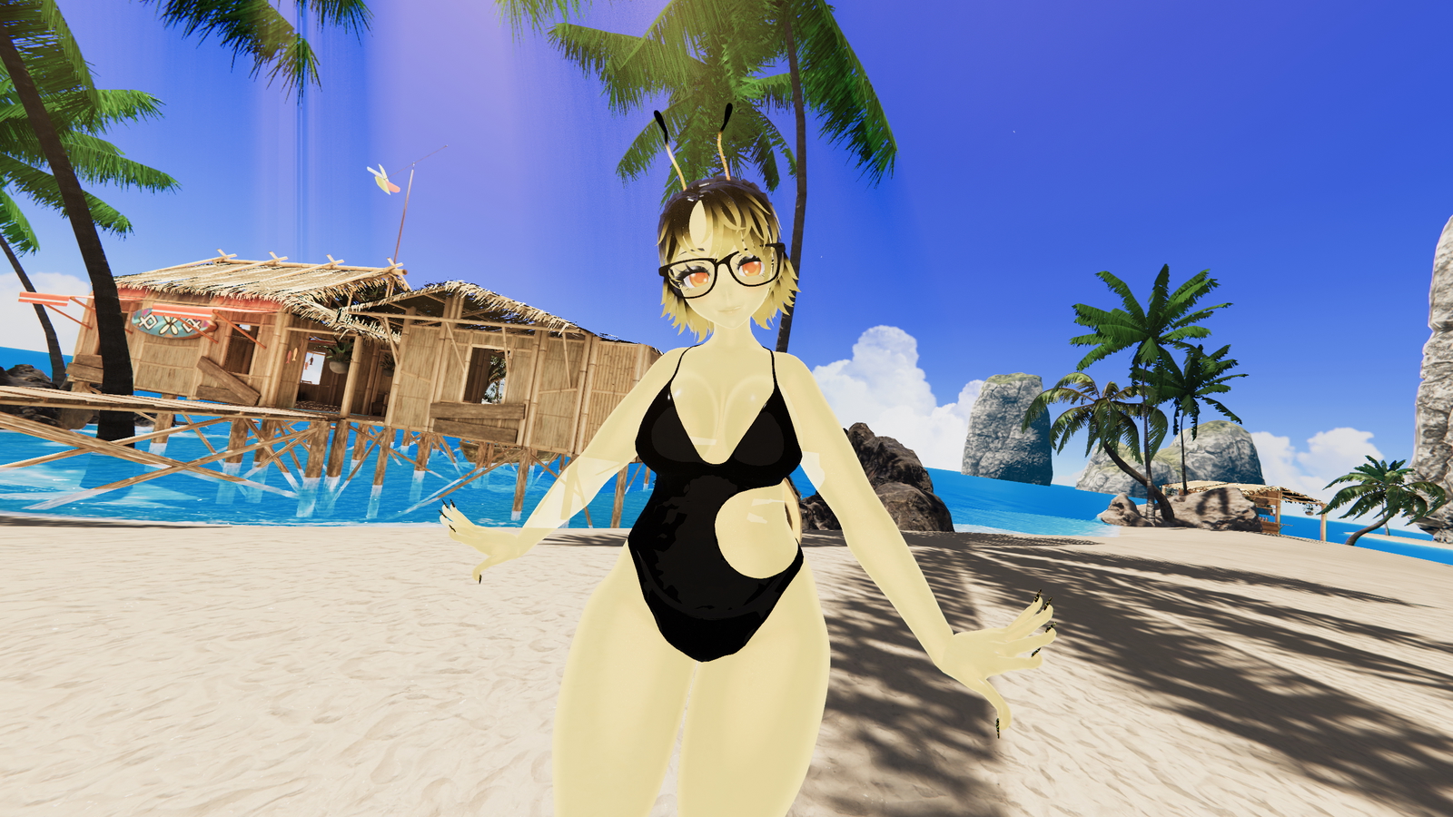 Ambrosia the slime honeybee (Pc and Quest Vrchat avatar)