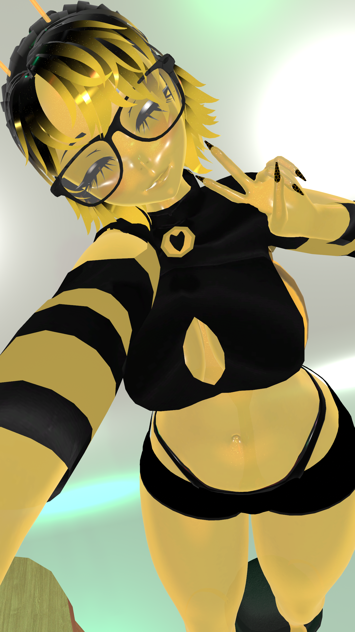 Ambrosia the slime honeybee (Pc and Quest Vrchat avatar)