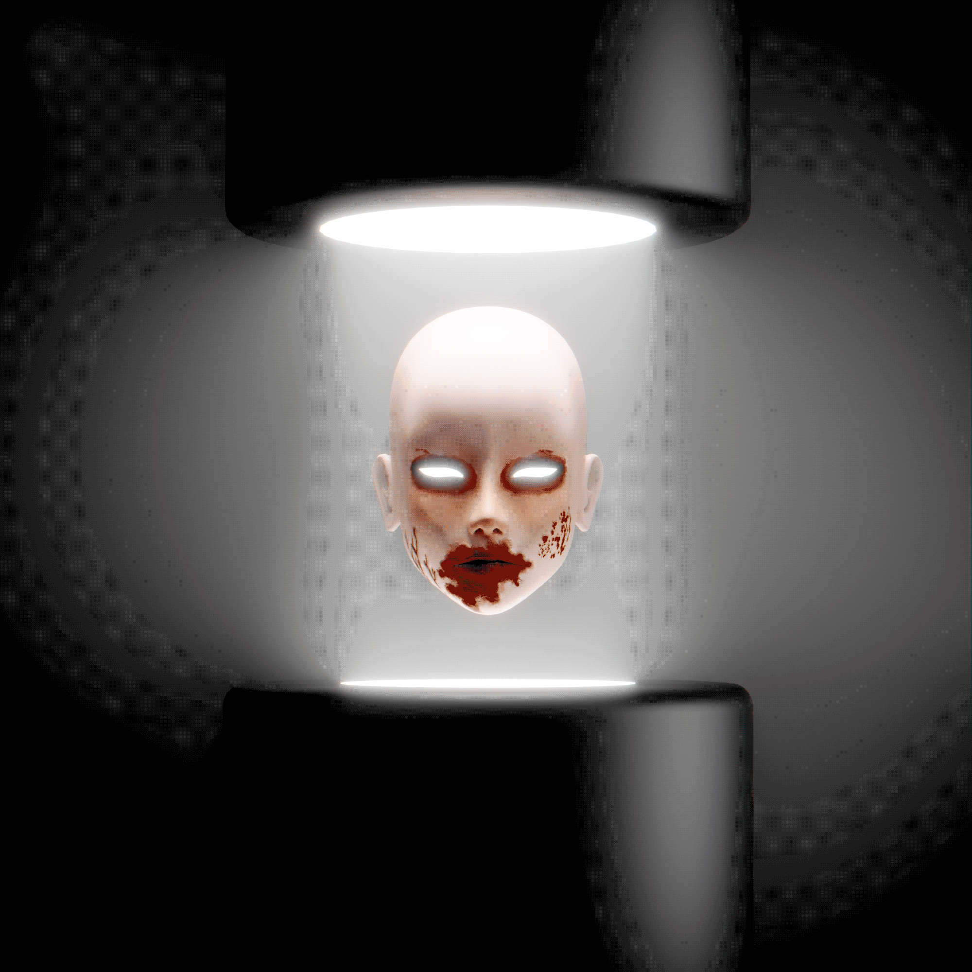 Makup Crimson lullaby Face Texture  (Aki Head Male)