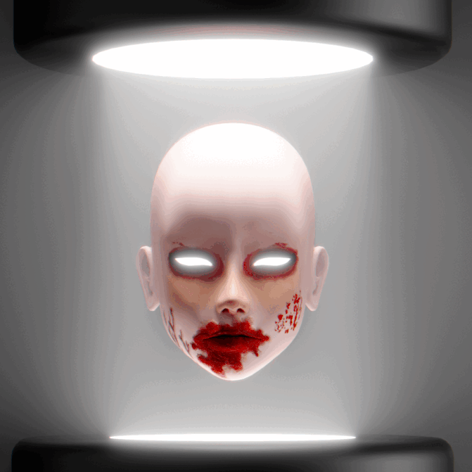 Makup Crimson lullaby Face Texture  (Aki Head Male) 