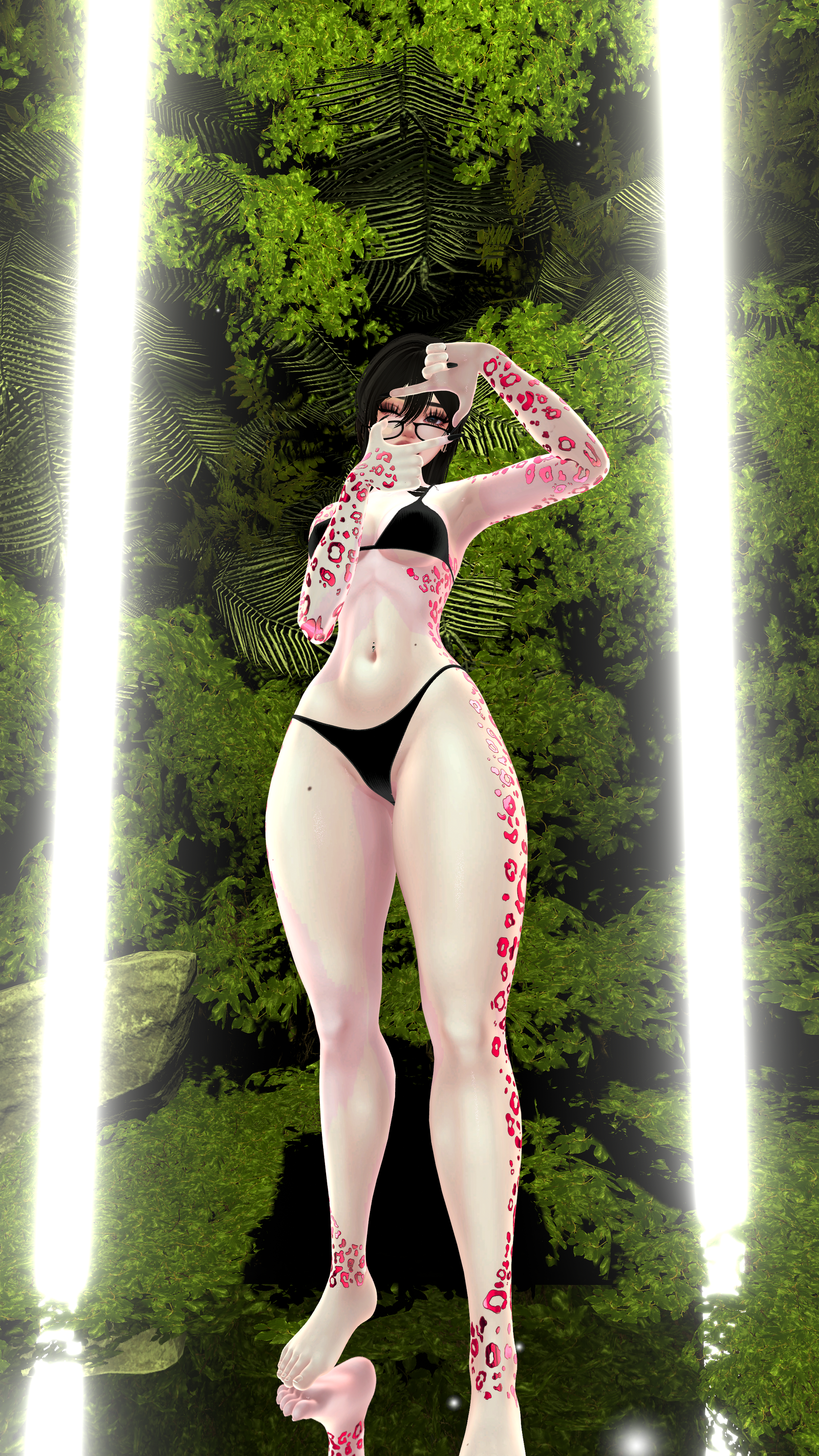 Leophard veil Tattoo texture(Akii,Dolly Molly,E-boy,E-Girl,Hazie, SlimFit)