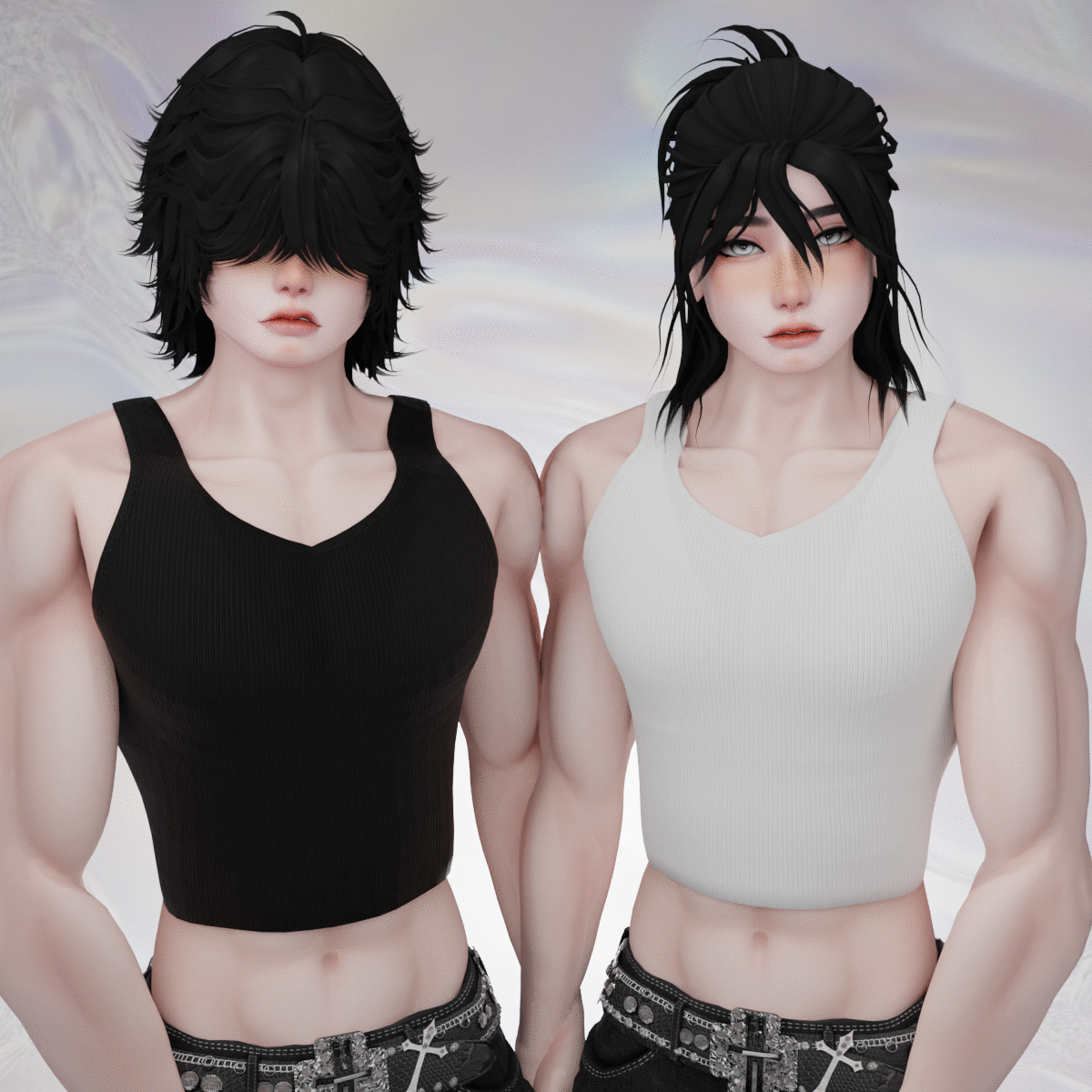 Akii Crop Tanktop"Crop Tanktop" male