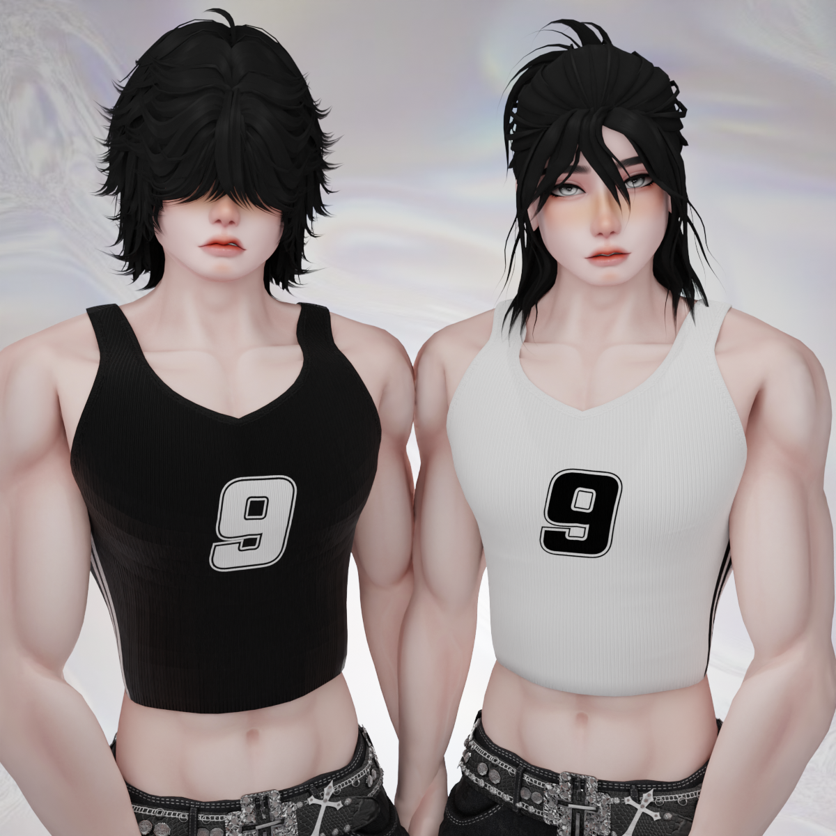 Akii Crop Tanktop"Crop Tanktop" male