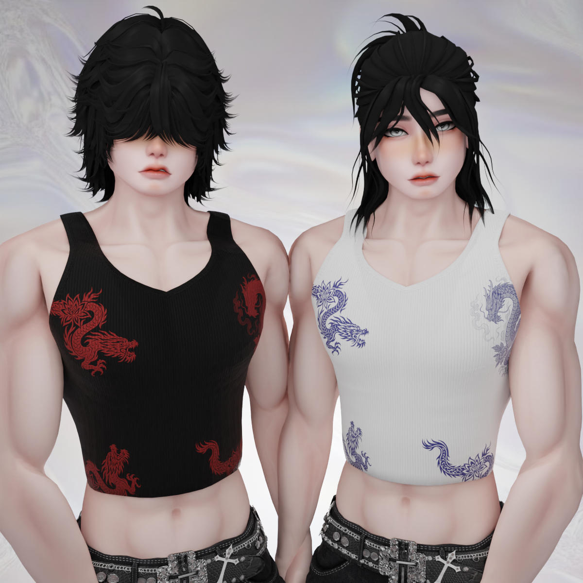 Akii Crop Tanktop"Crop Tanktop" male