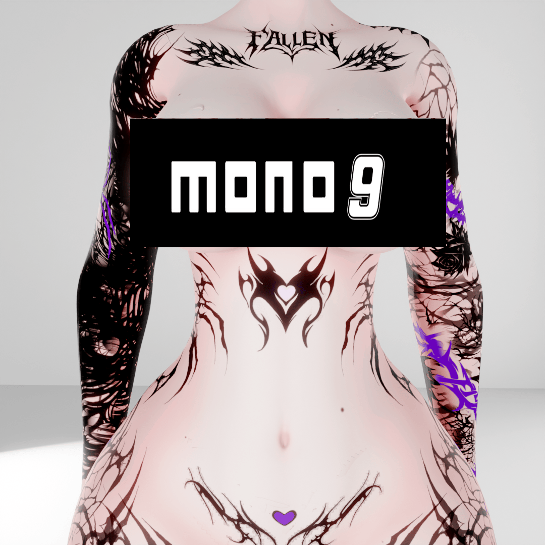 [use 30%discout "BIRTHDAY2026"]in the night — Tattoo Texture Set (Egirl,Slimfit,Hazie,TVF)