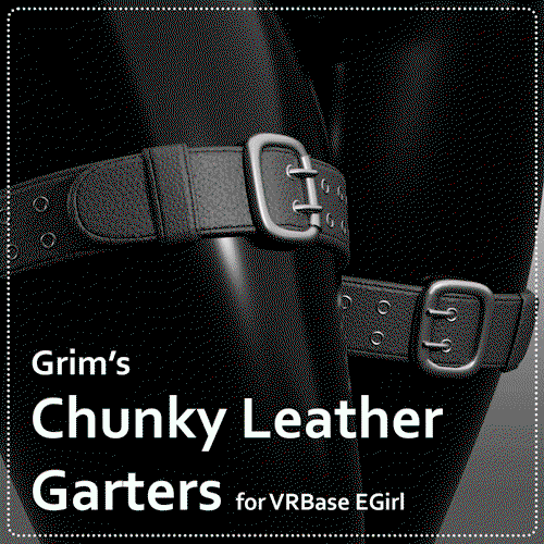 Chunky Leather Garters