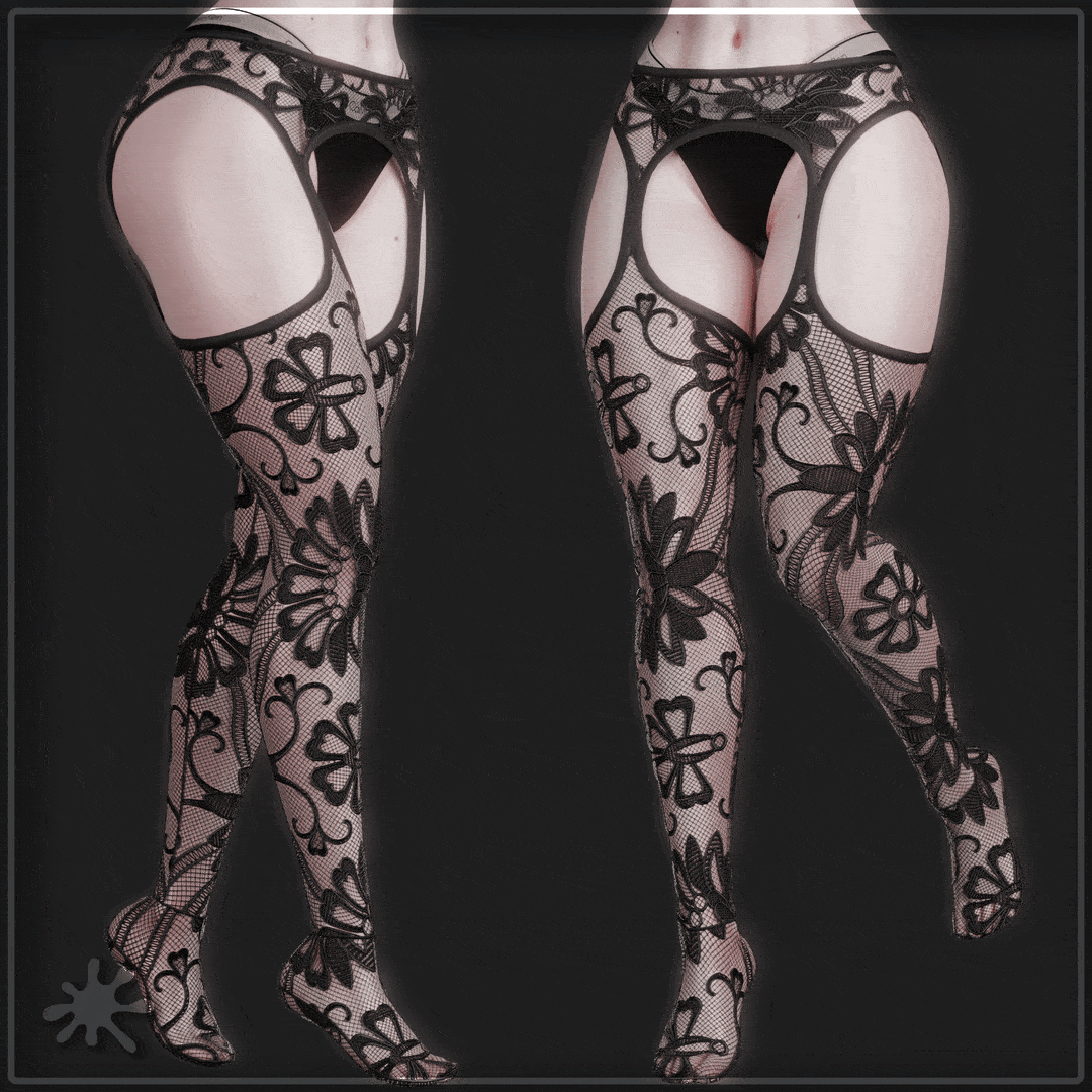 Goth Fishnet Stockings By Lumina Jinxxy
