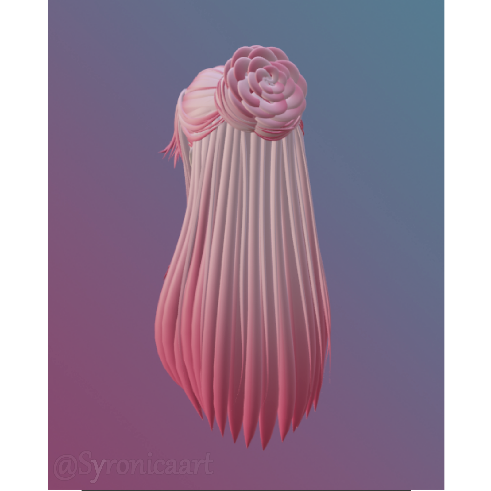 Flower Bun Hair