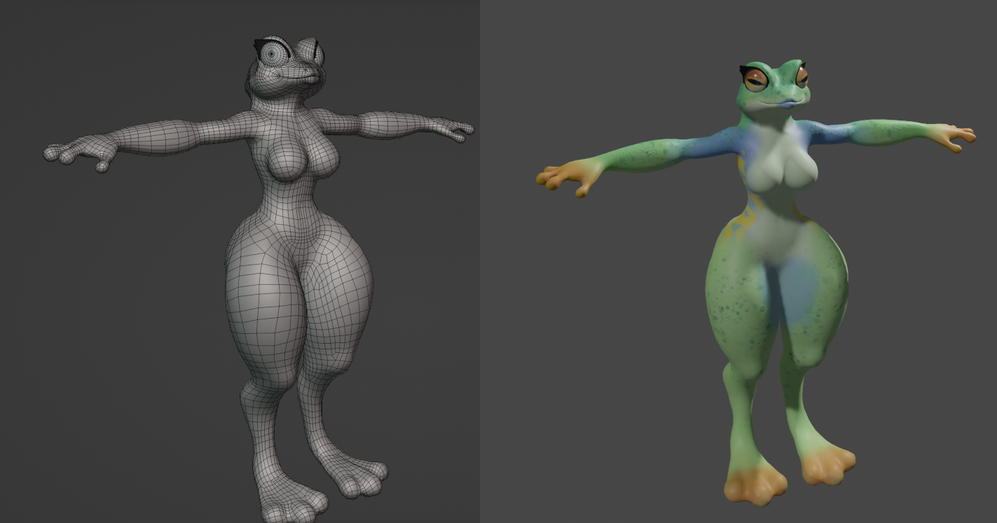 Frogge -Free PC VRC avatar-