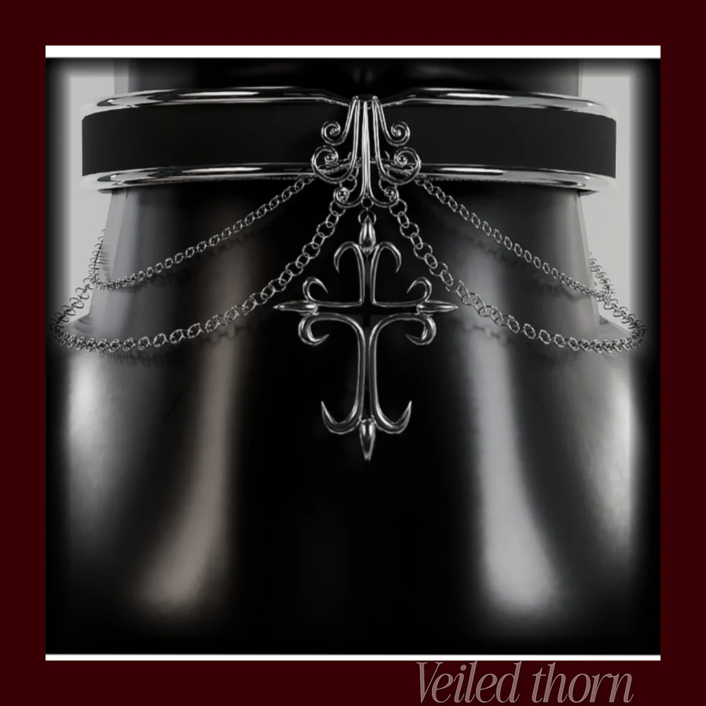 Gothic Cross choker 