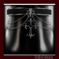 Gothic Cross choker 