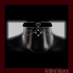 Gothic heart choker