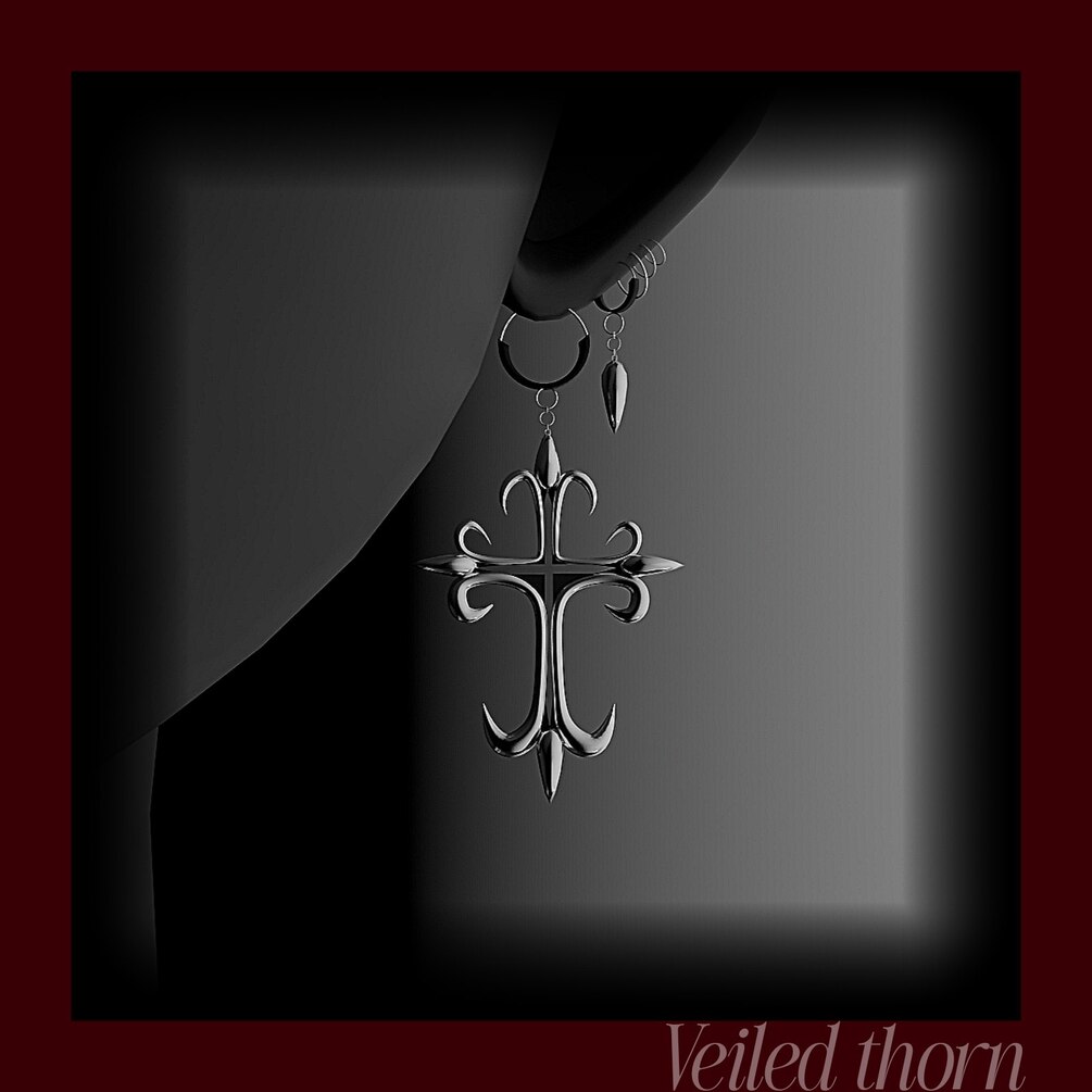 Gothic Cross Earrings