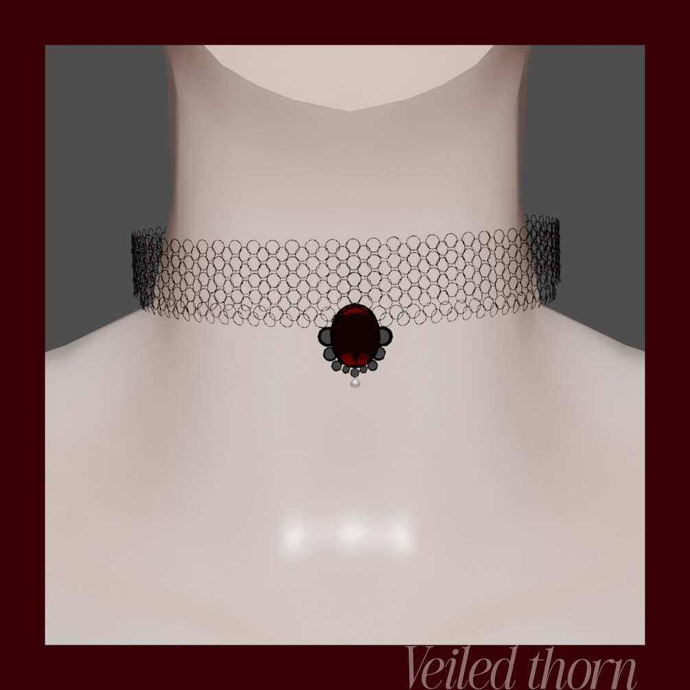 Gothic net choker