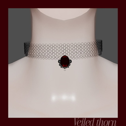Gothic net choker