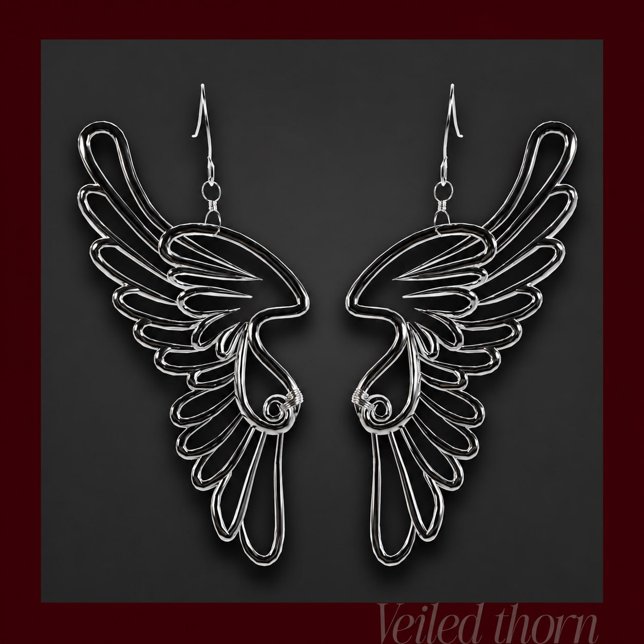 Angel wings earring