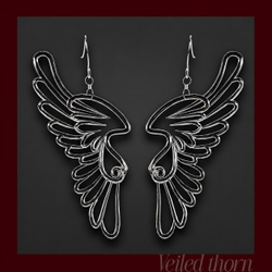 Angel wings earring