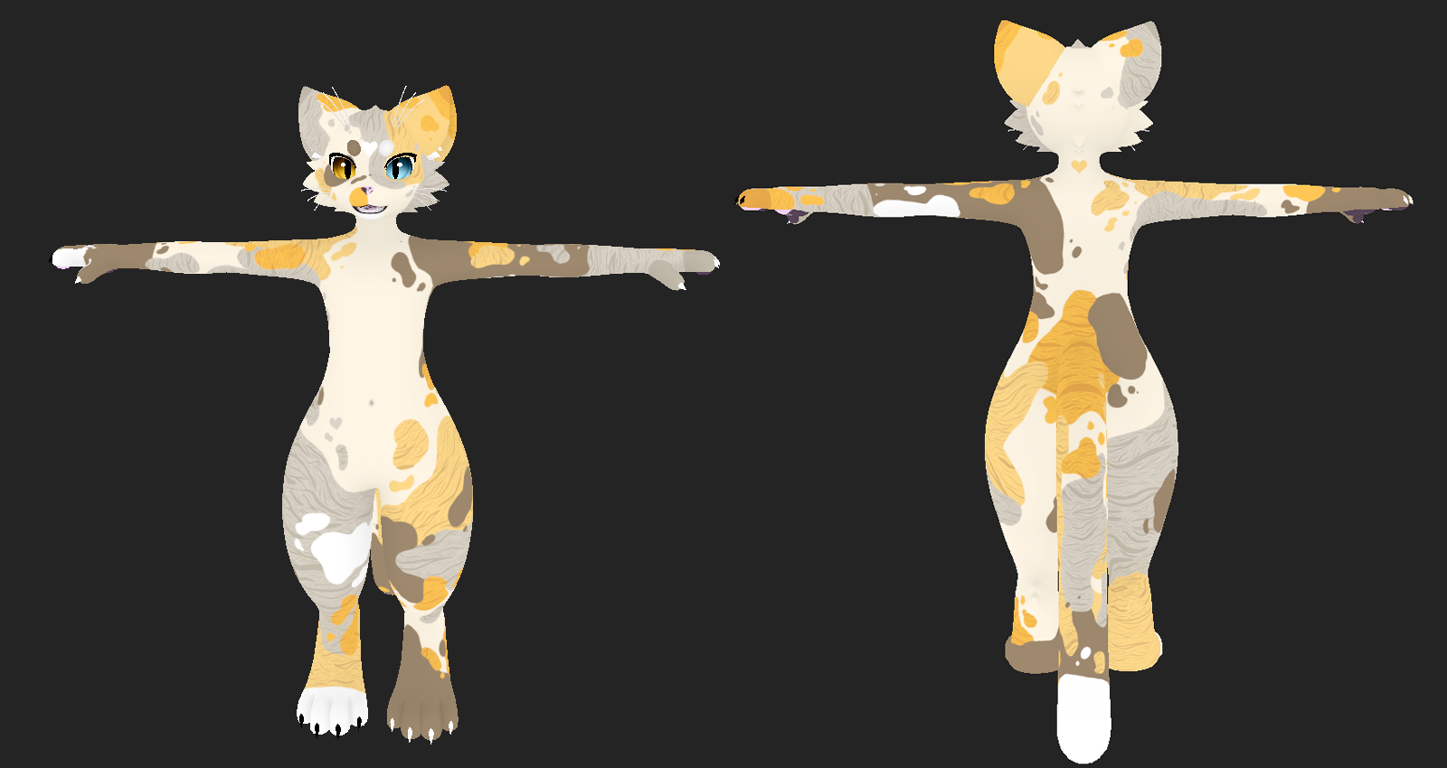 Pastel Calico Mayu Texture