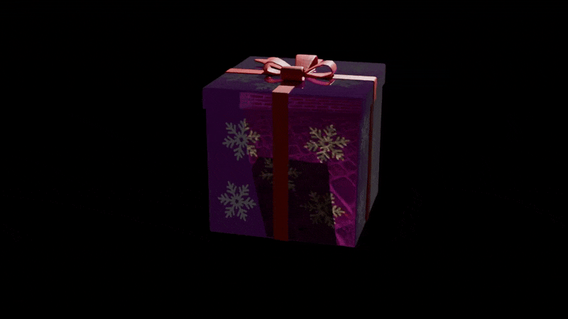 Christmas explosive gift (VRChat avatar asset)