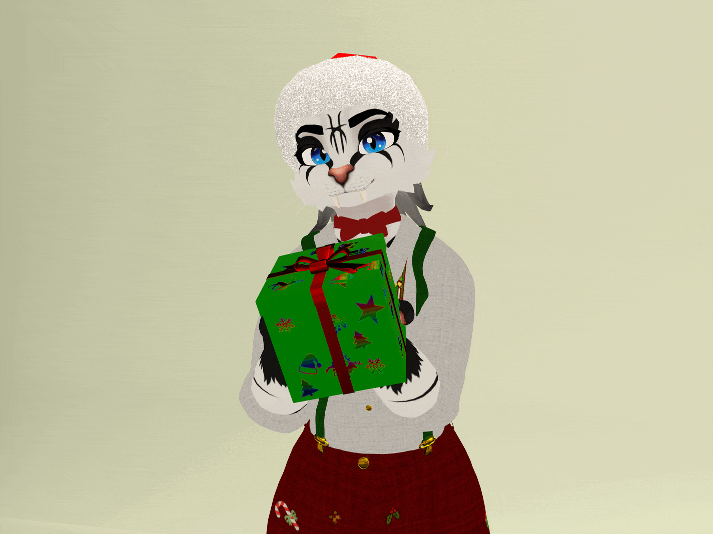 Christmas explosive gift (VRChat avatar asset)