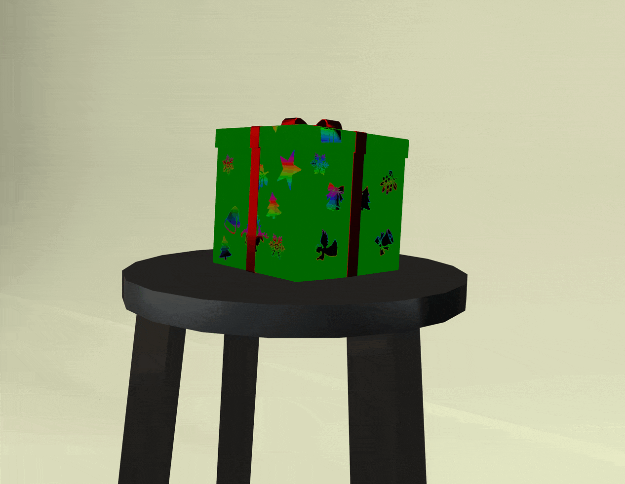 Christmas explosive gift (VRChat avatar asset)