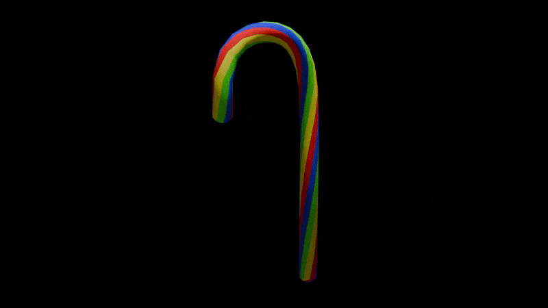 Christmas sugar cane (VRChat avatar asset)