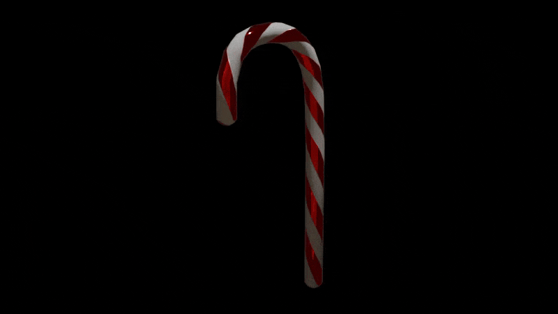Christmas sugar cane (VRChat avatar asset)