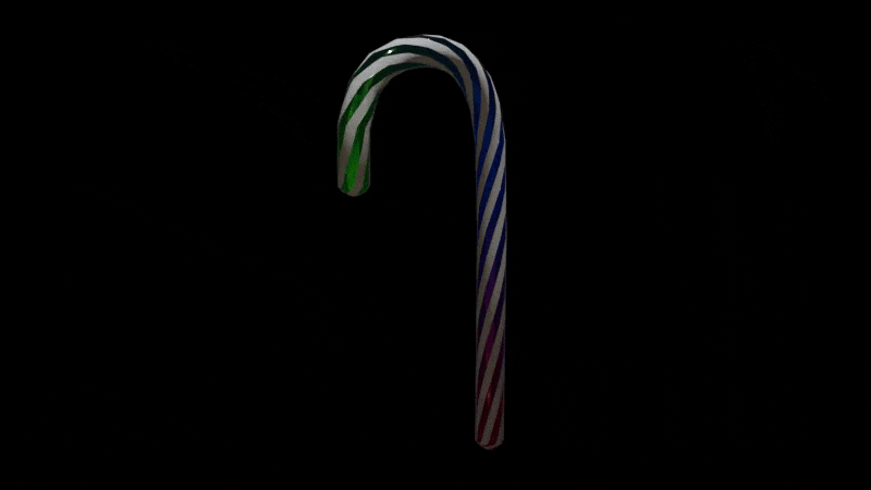 Christmas sugar cane (VRChat avatar asset)