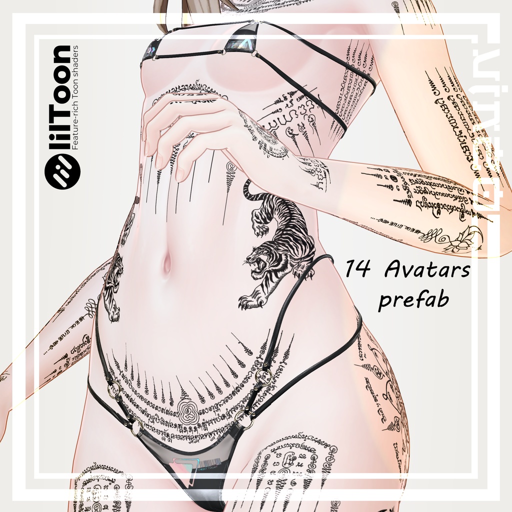 【Thai Booth Tattoos】 4k Textures 入れ墨 *テクスチャ* /HD