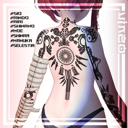 ✘Revolution Booth Tattoos✘ 4k Textures 入れ墨 *テクスチャ*
