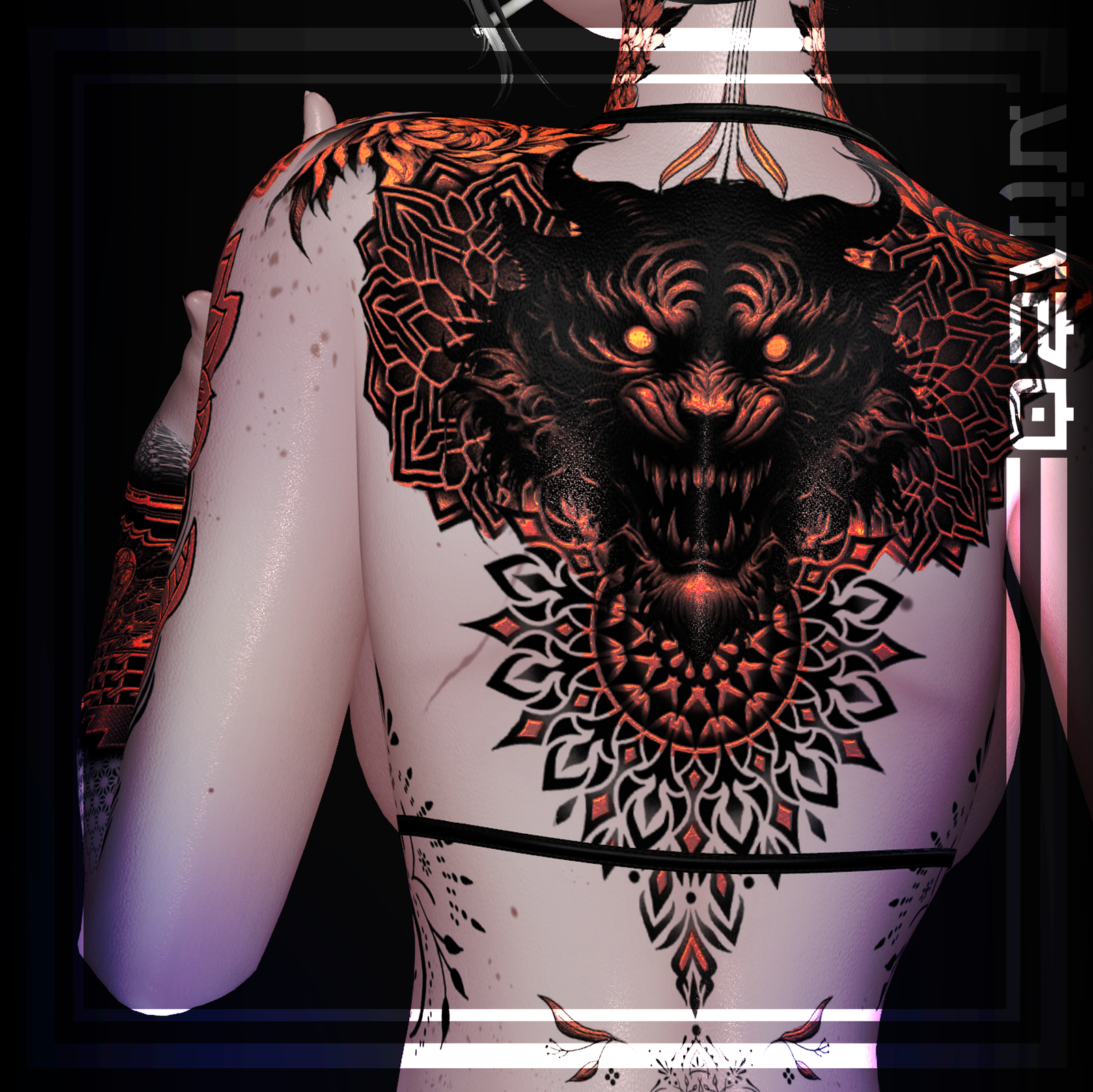 【Mandala Tattoos】"Akii Base" "Venus Base" "Zinpia" "Fit & Egirl Base" 4k Textures 入れ墨 *テクスチャ*