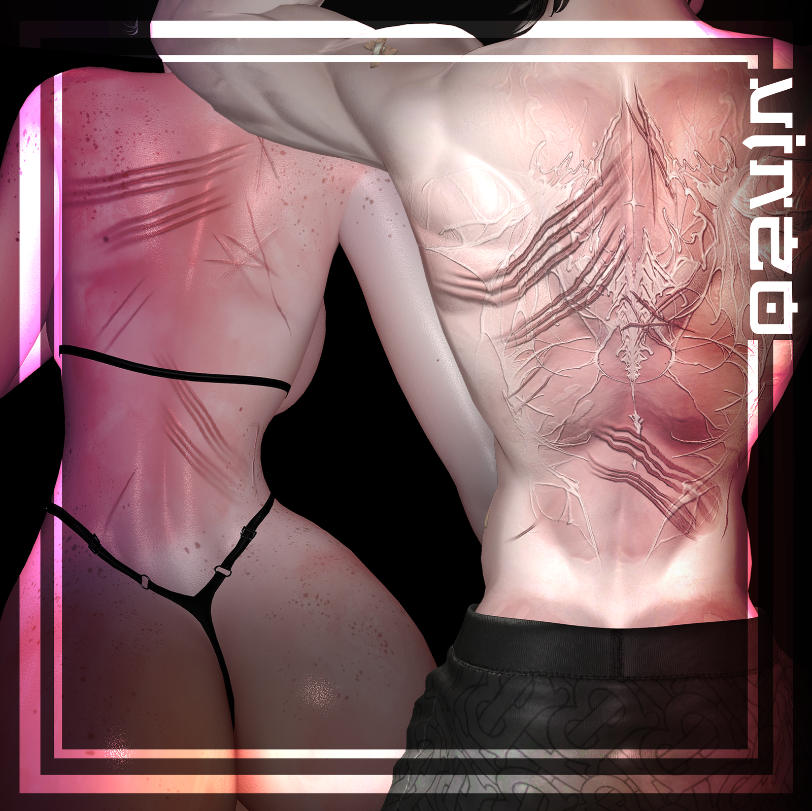 𓆩ﾒ𓆪Body Marks-Scars𓆩ﾒ𓆪" Venus Base" "Zinpia" "Fit & Egirl Base" 4k Textures 入れ墨 *テクスチャ*