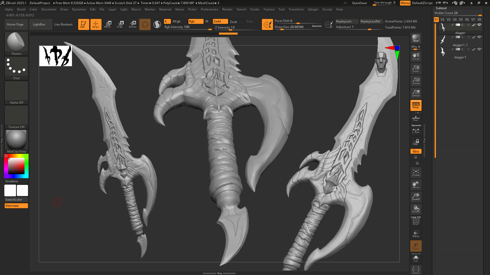 Venom Dagger | VR Chat Assets + Blend File