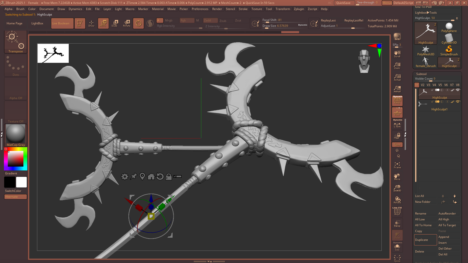 Vital Instrument Staff | VR Chat Assets + Blend File