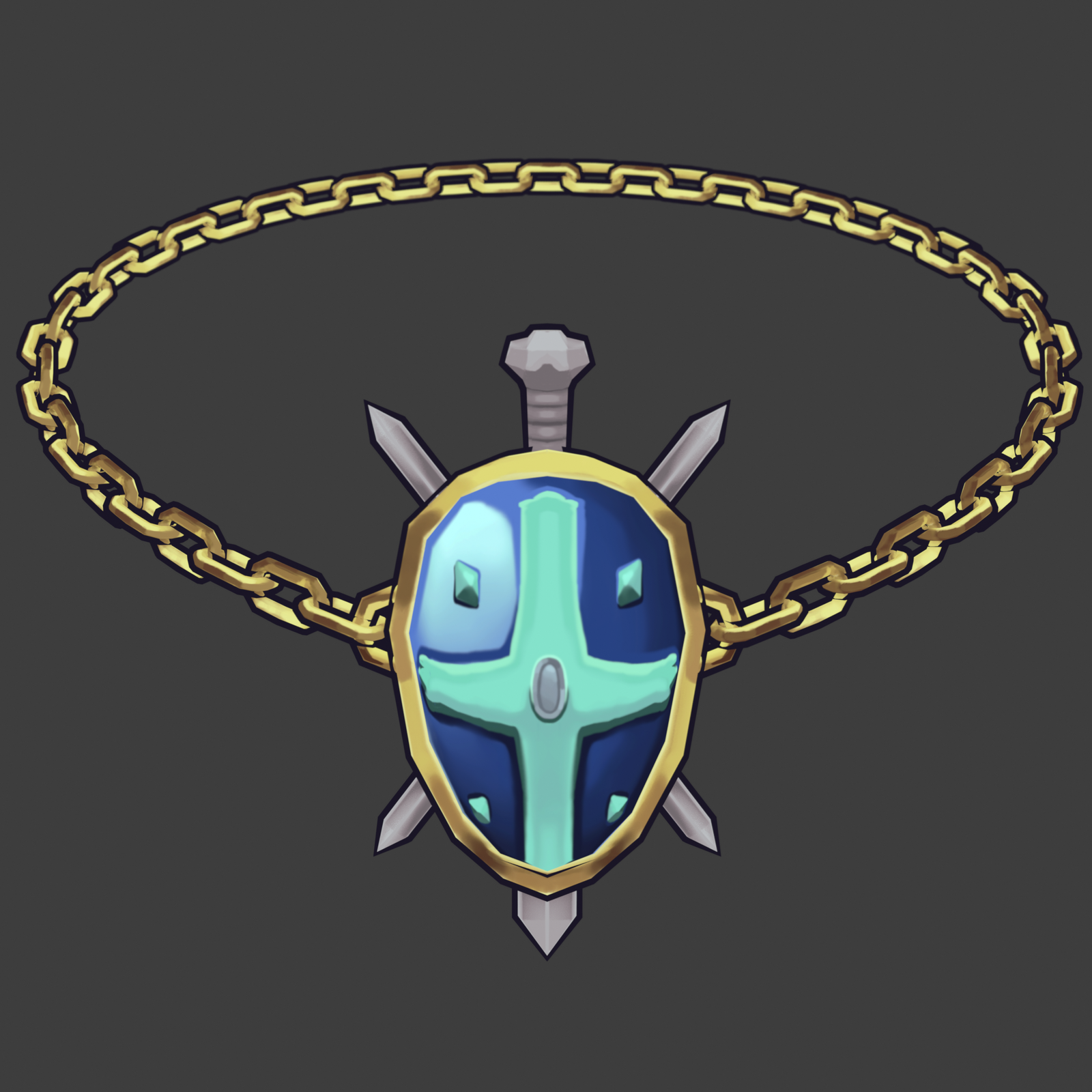 Greedy Island Necklace | VR Chat Assets + Blend File