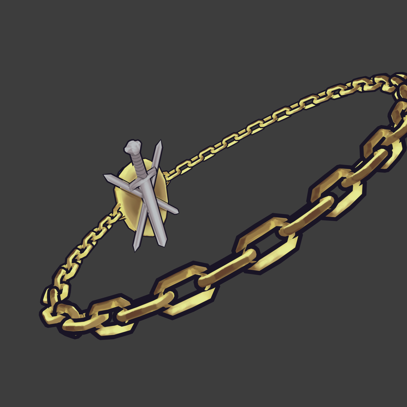 Greedy Island Necklace | VR Chat Assets + Blend File