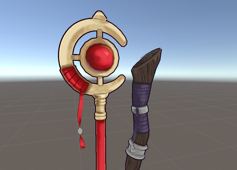 Journey's End Staves | VR Chat Assets + Blend File