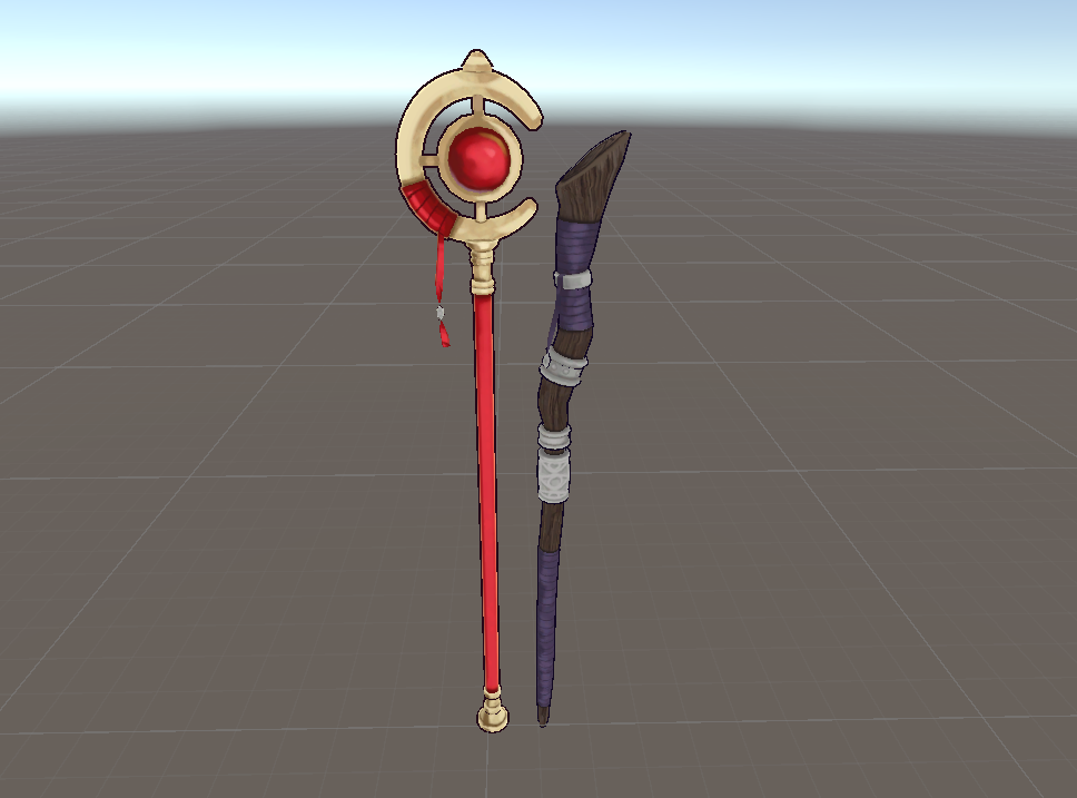 Journey's End Staves | VR Chat Assets + Blend File