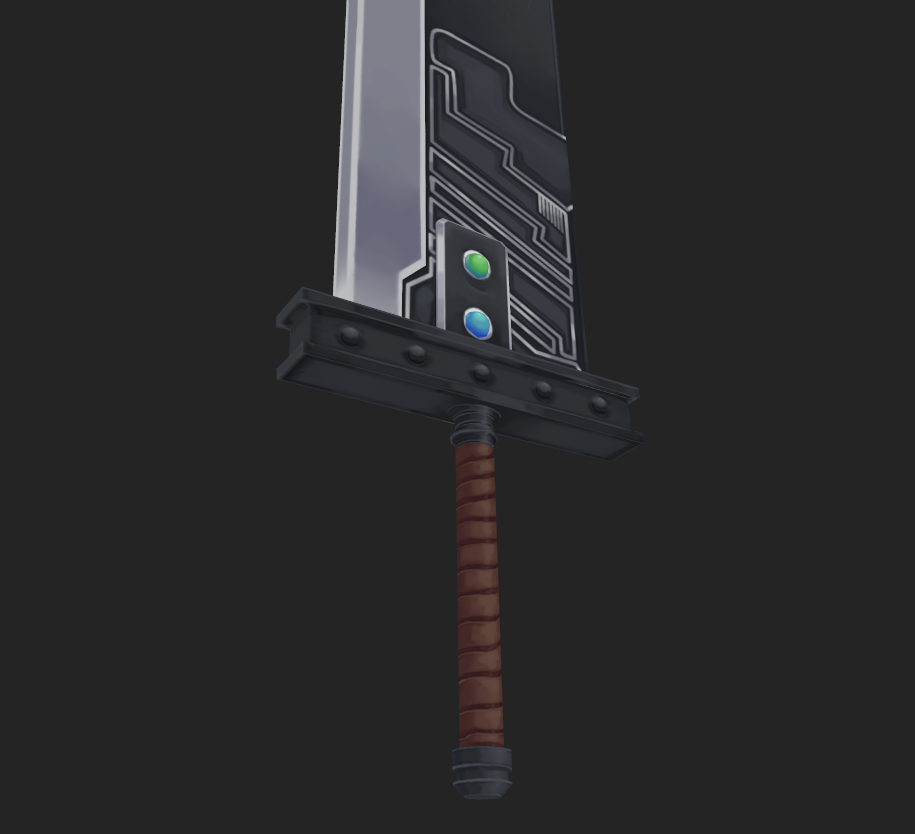 Busted Blade | VR Chat Assets + Blend File