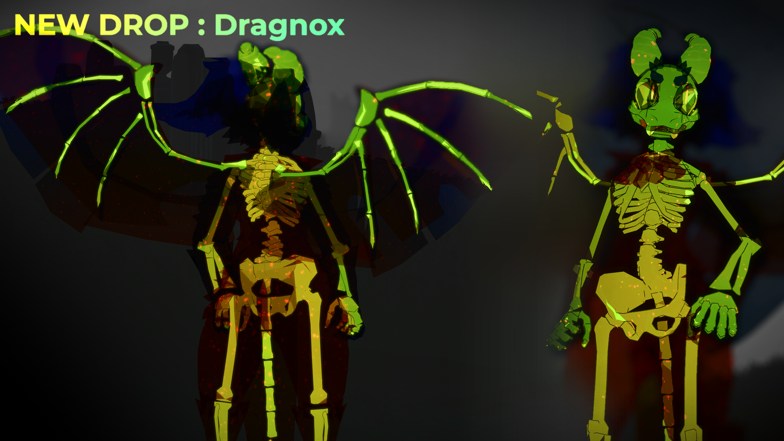 Renox, Dennox and Dragnox - Fox, Dog and Dragon Skeletons !
