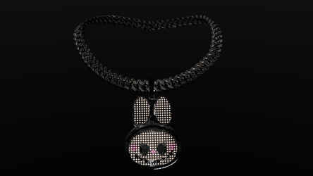Iced out labubu chain