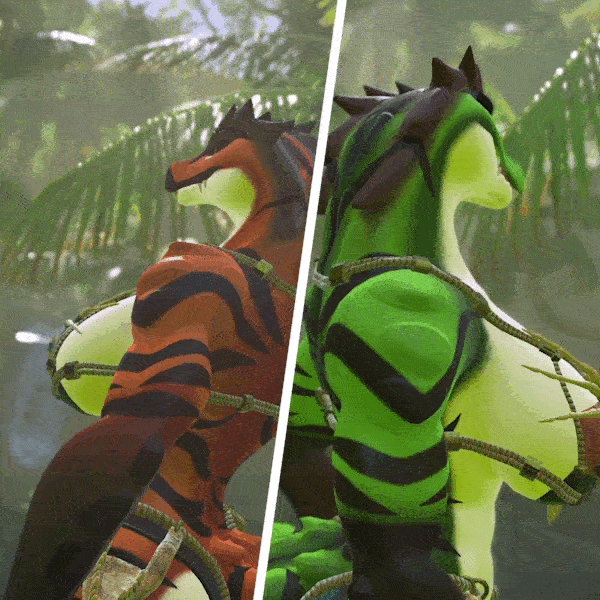 Striped Kroxigor Retexture
